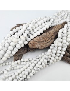 Perle ronde en Howlite