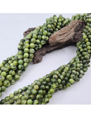 Perle ronde en Jade Néphrite