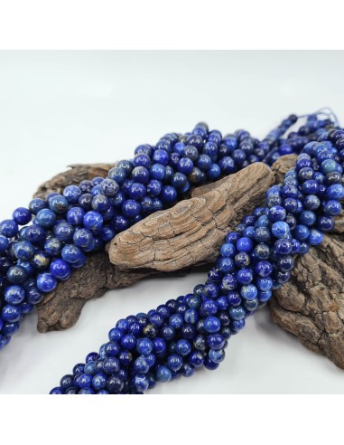 Perle ronde en Lapis Lazuli