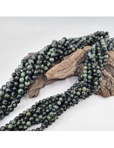 Jaspe Kambaba, fil de perles rondes en pierre naturelle 2