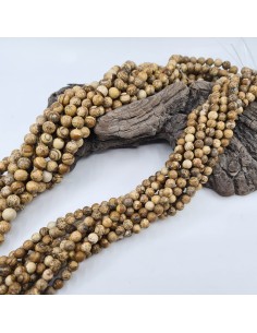 fil de perles rondes en Jaspe Paysage