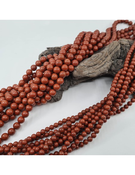 Fil de perles rondes en Jaspe Paysage