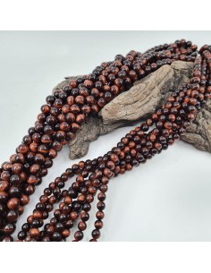 Fil de perle rondes en Oeil de Taureau