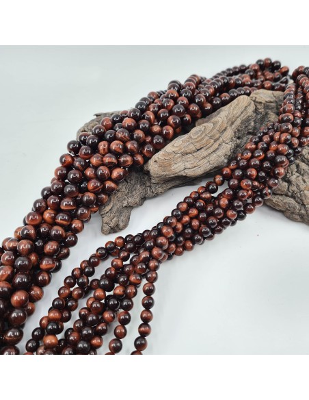 Fil de perle rondes en Oeil de Taureau